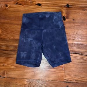 Lululemon Wunder Train shorts Diamond dye navy 4